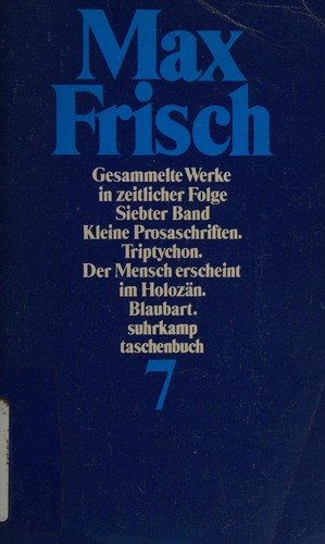 Couverture : Gesammelte Werke in zeitlicher Folge