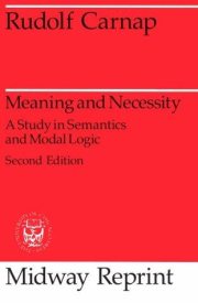 Couverture : Meaning and Necessity