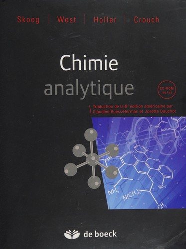 Couverture : Chimie analytique