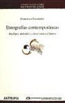 Couverture : Etnografías contemporáneas