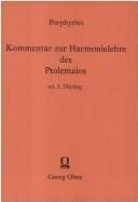 Couverture : Komm entar zur Harmonielehre des Ptolemaios