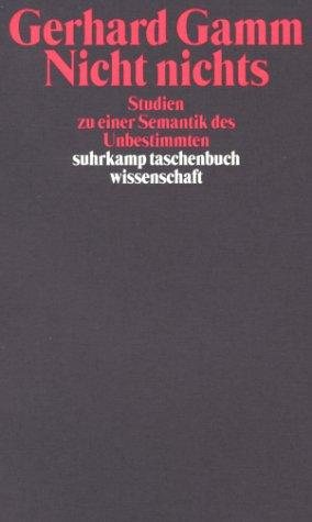 Couverture : Nicht nichts
