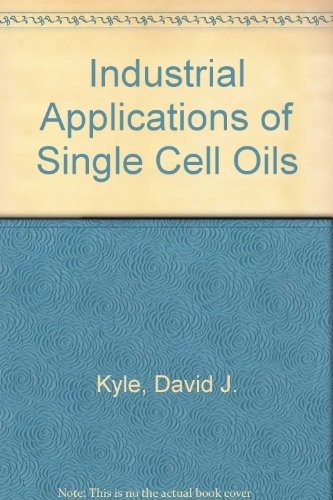 Couverture : Industrial applications of single cell oils
