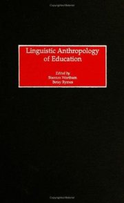 Couverture : Linguistic anthropology of education