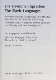 Couverture : Die slavischen sprachen