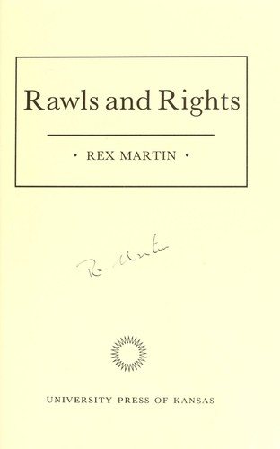 Couverture : Rawls and rights