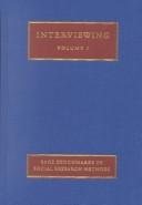Couverture : Interviewing (SAGE Benchmarks in Social Research Methods series)