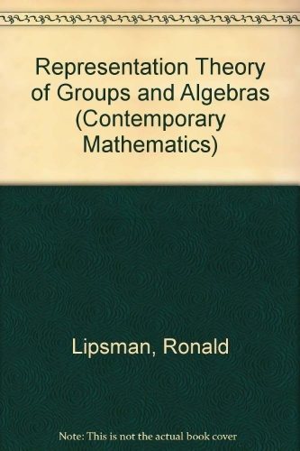 Couverture : Representation theory of groups and algebras