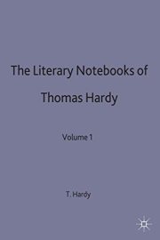 Couverture : The Literary Notebooks of Thomas Hardy