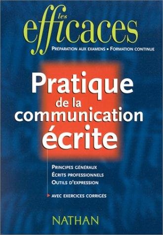 Couverture : Pratiques de la communication écrite