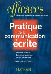 Couverture : Pratiques de la communication écrite