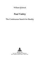 Couverture : Paul Valéry
