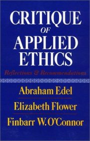 Couverture : Critique of applied ethics
