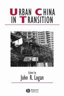 Couverture : Urban China in Transition (Studies in Urban and Social Change)