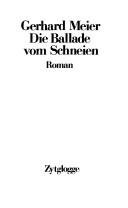 Couverture : Die Ballade vom Schneien