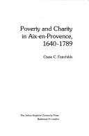Couverture : Poverty and charity in Aix-en-Provence, 1640-1789