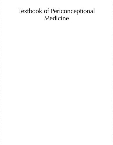 Couverture : Textbook of periconceptional medicine