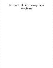 Couverture : Textbook of periconceptional medicine