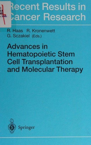 Couverture : Advances in hematopoietic stem cell transplantation and molecular therapy