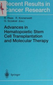 Couverture : Advances in hematopoietic stem cell transplantation and molecular therapy
