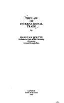 Couverture : The law of international trade