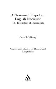 Couverture : A grammar of spoken English discourse