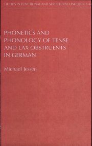 Couverture : Phonetics and Phonology of Tense and Lax Obstruents in German
