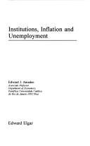 Couverture : Institutions, inflation and unemployment
