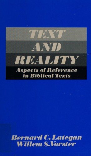 Couverture : Text and reality
