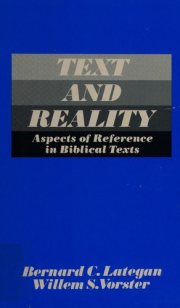 Couverture : Text and reality