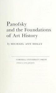 Couverture : Panofsky and the foundations of art history