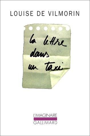 Couverture : la lettre dans un taxi