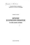 Couverture : Metafore ed espressioni idiomatiche