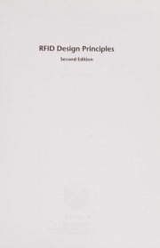 Couverture : RFID Design Principles