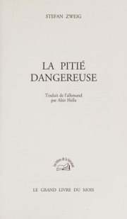 Couverture : La pitié dangereuse