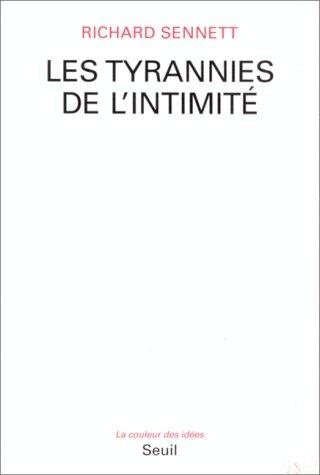 Couverture : Les Tyrannies de l'intimité