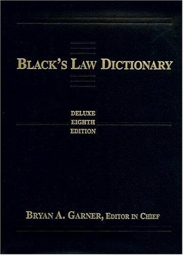 Couverture : Black's law dictionary