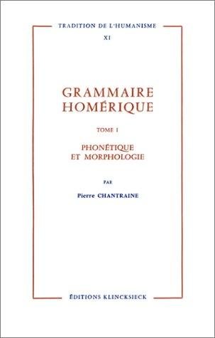 Couverture : Grammaire homérique