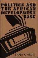 Couverture : Politics and the African Development Bank