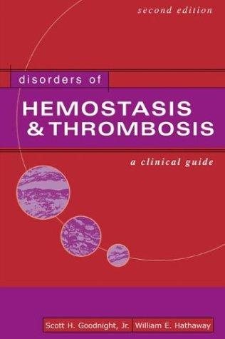 Couverture : Disorders of hemostasis and thrombosis