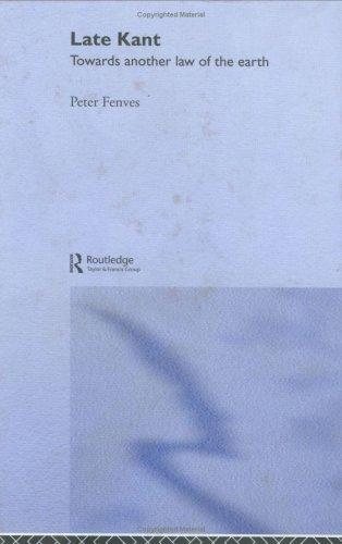 Couverture : Late Kant