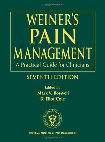 Couverture : Weiner's pain management
