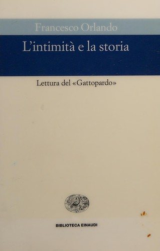 Couverture : L' intimità e la storia