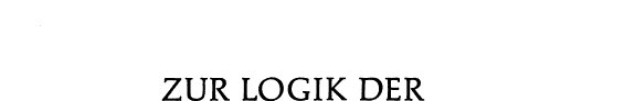 Couverture : Zur Logik der Kulturwissenschaften