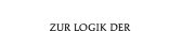 Couverture : Zur Logik der Kulturwissenschaften