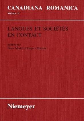 Couverture : Langues et sociétés en contact