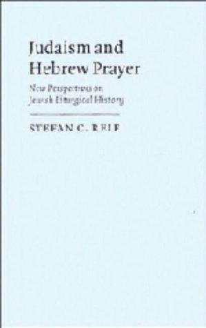 Couverture : Judaism and Hebrew prayer