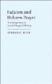Couverture : Judaism and Hebrew prayer