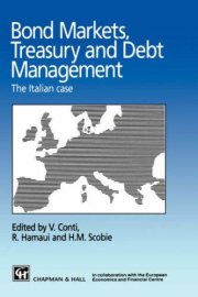 Couverture : Bond Markets, Treasury and Debt Management - The Italian case