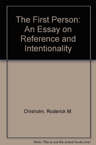 Couverture : The first person, an essay on reference and intentionality